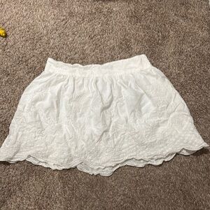 Elegant White Lace Skirt